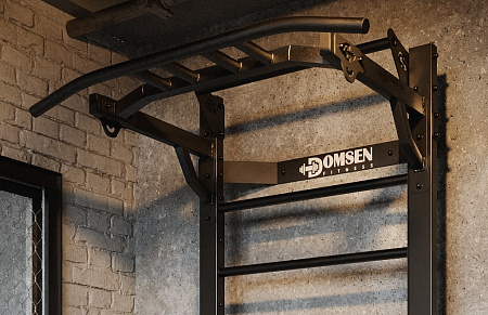 Профессиональная шведская стенка с брусьями и турником Domsen Fitness Ds46 BLACK